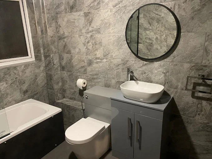 Sarb & Son Home Improvements tiled bathroom project